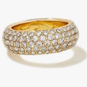 NWOT Kendra ScottMikki Pave  Gold and White CZ Ring